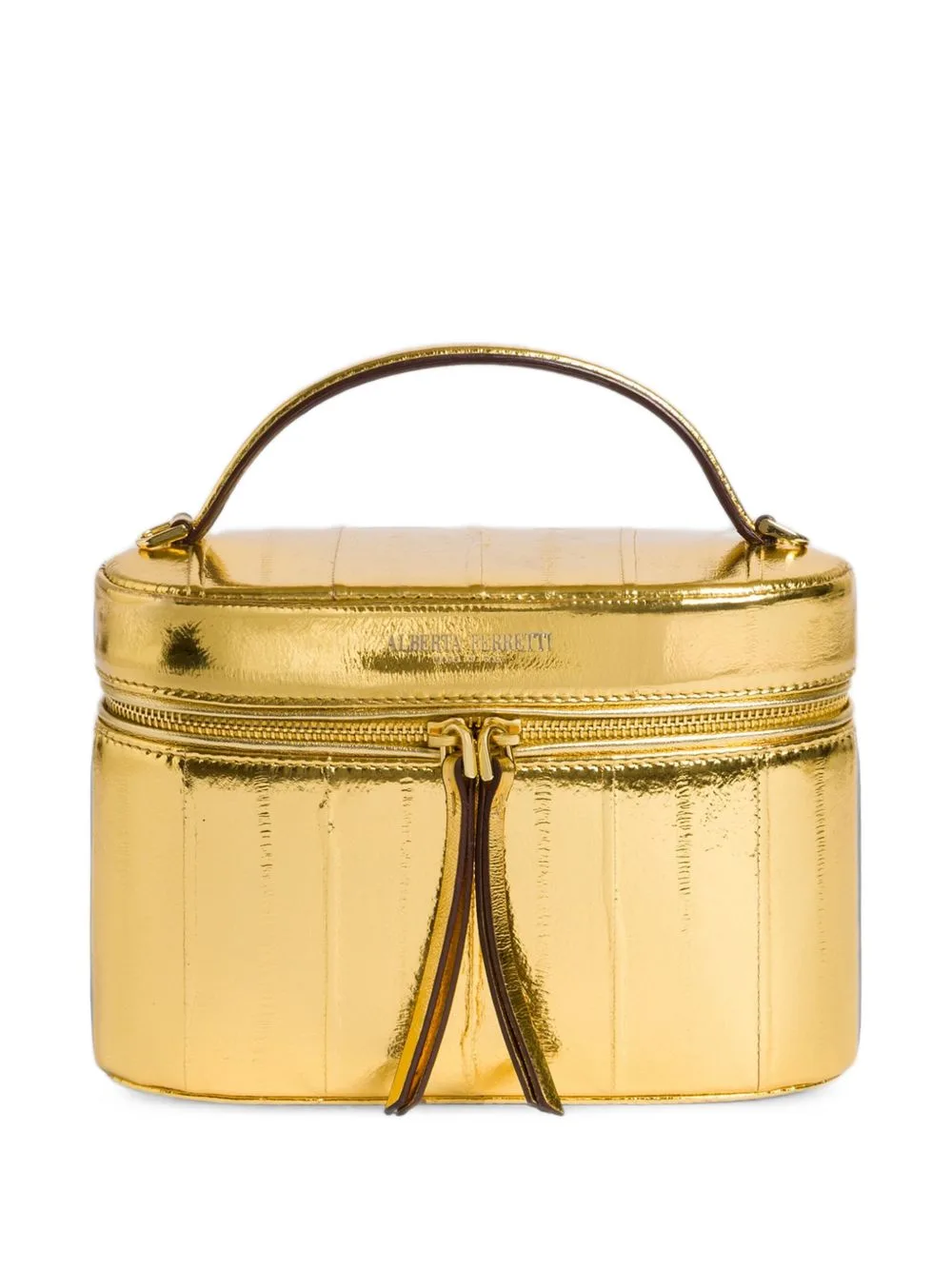 Metallic-Effect Mini Bag by Alberta Ferretti