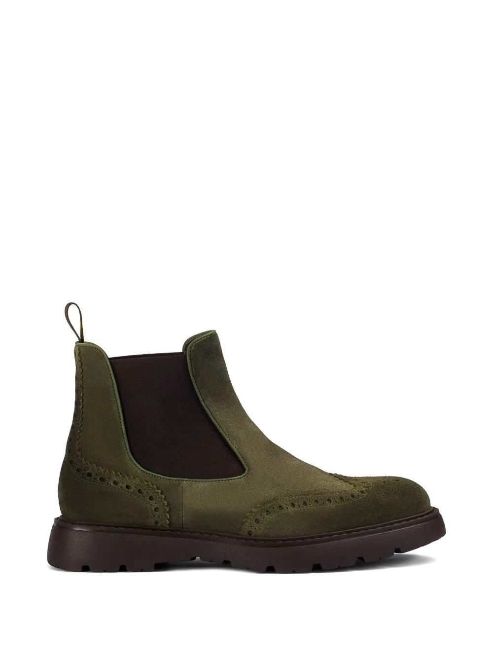 Brogue Suede Ankle Boots