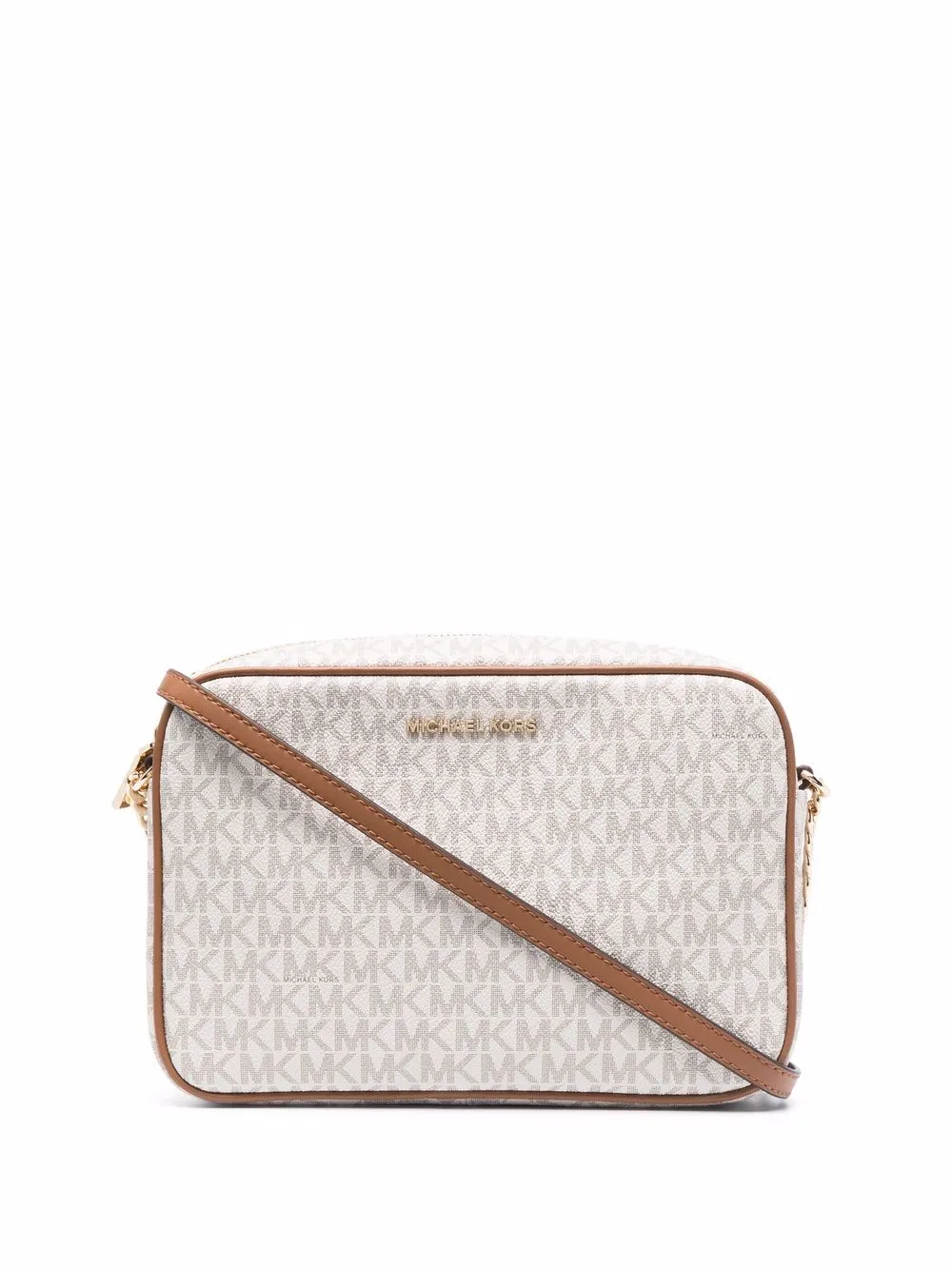 Jet Set Leather Crossbody Bag by Michael Kors