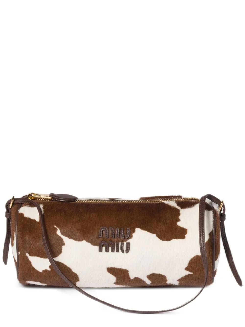 Animal-Print Shoulder Bag by Miu Miu