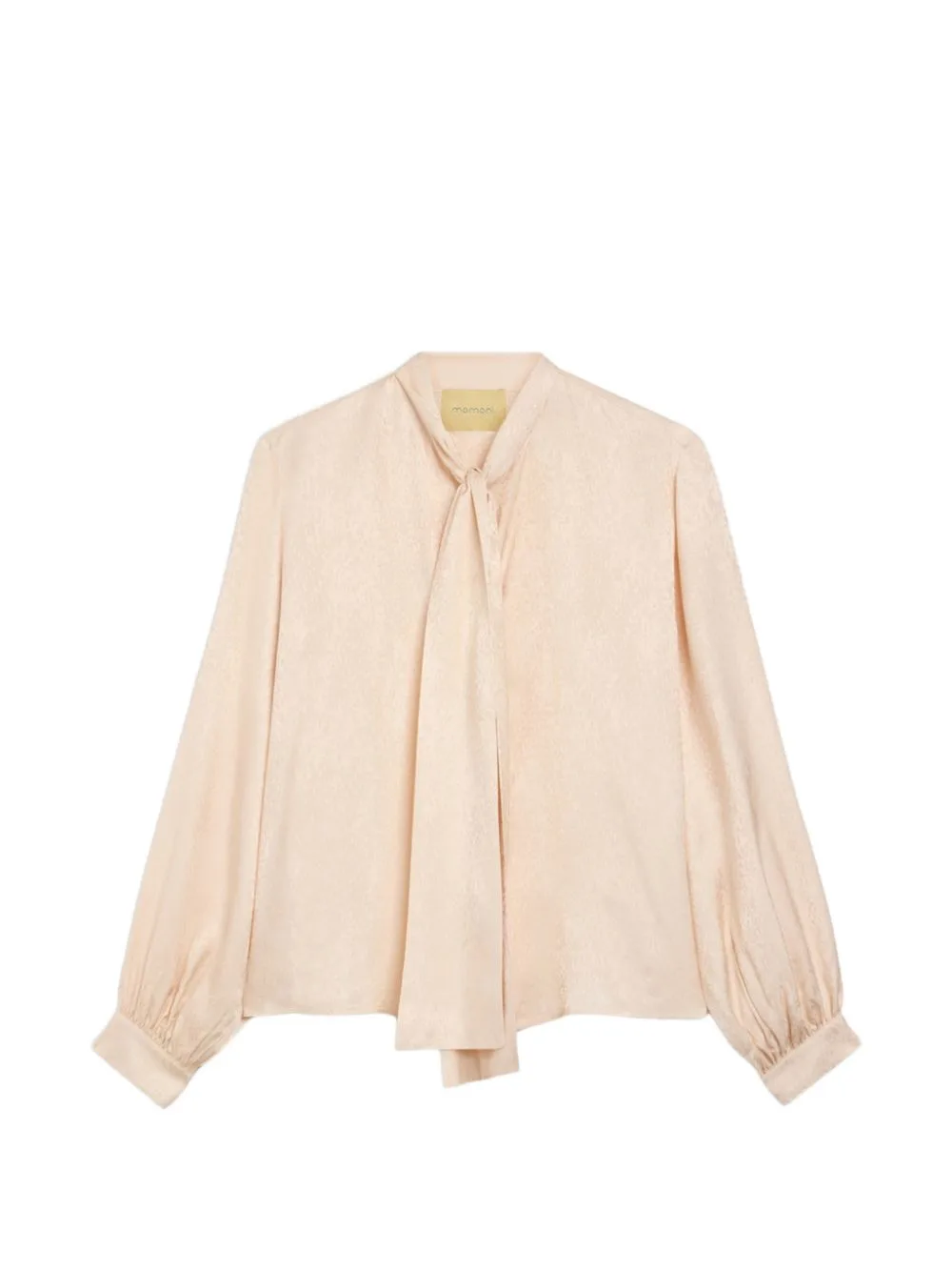 Dryas Animalier Jacquard Pussy-Bow Shirt by MOMONÌ