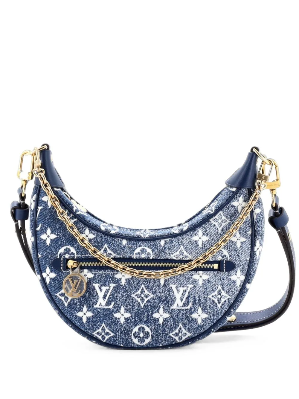 Loop Handbag Monogram Jacquard Denim Hobo Bag by Louis Vuitton Pre-Owned