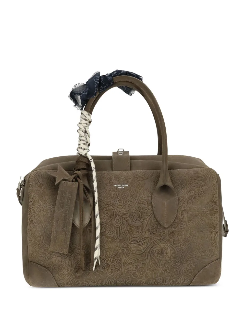 Medium Vita Floral-Embossed Travel Bag by Golden Goose