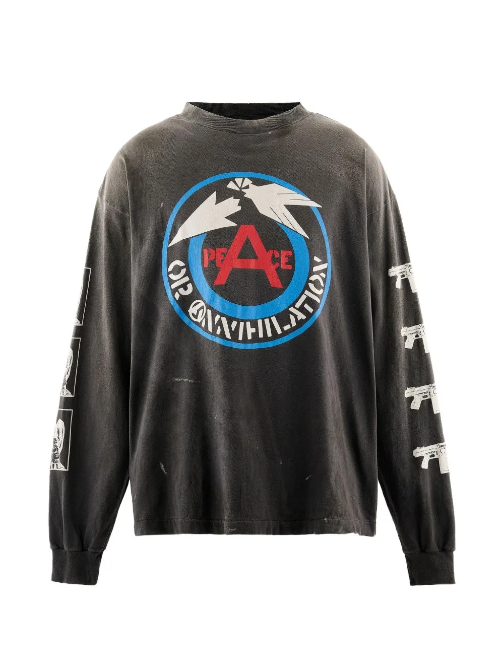 Graphic-Print Long-Sleeve T-Shirt by SAINT MXXXXXX