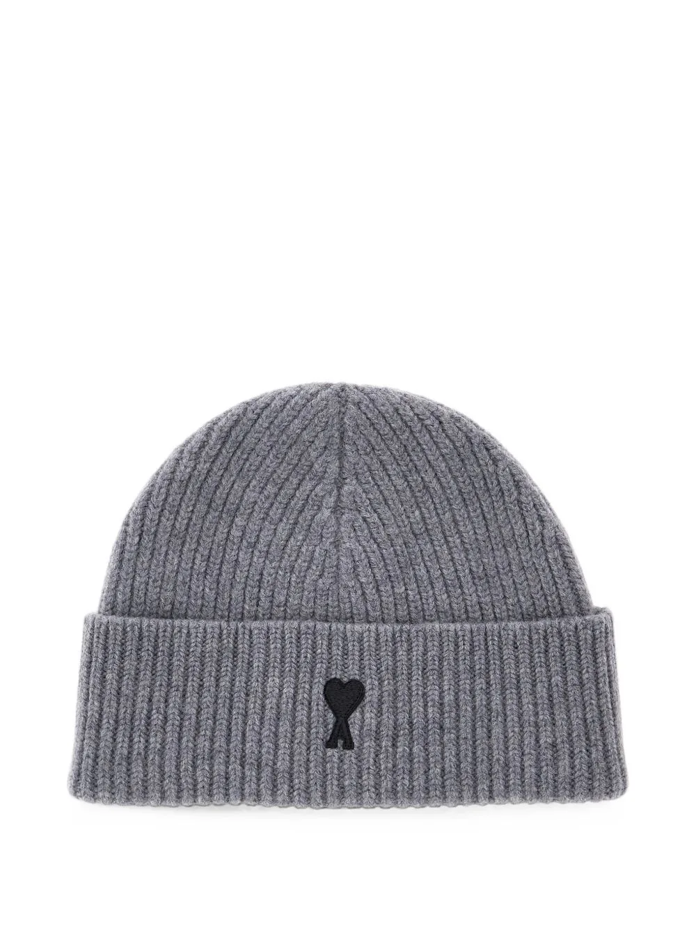 Ami De Coeur Ribbed-Knit Beanie Hat by AMI Paris