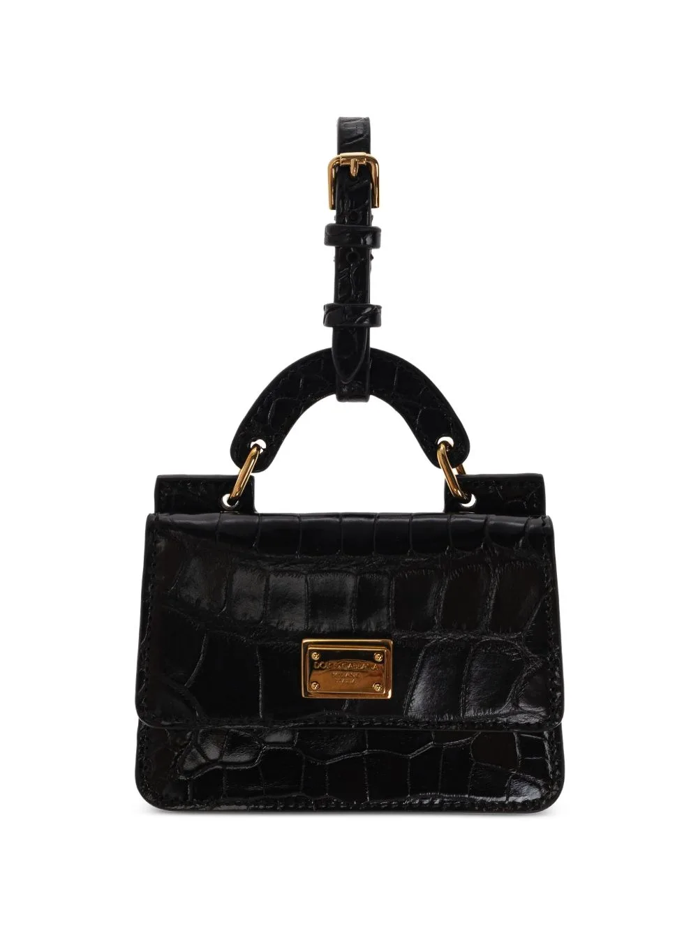 Leather Cardholder with Logo by Dolce & Gabbana