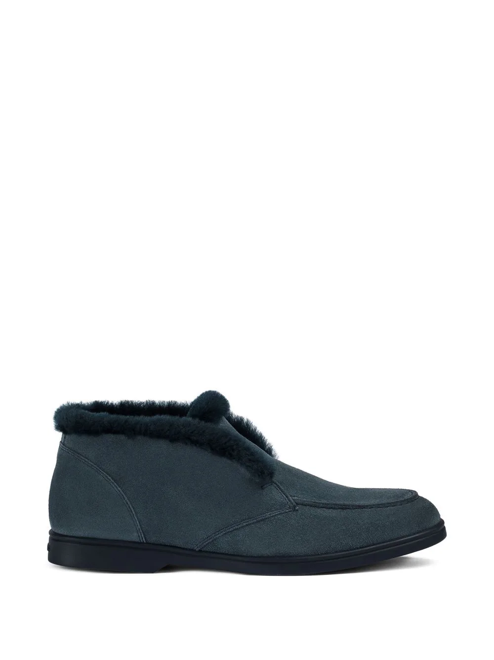 Shearling-Trim Suede Desert Boots by Doucal's