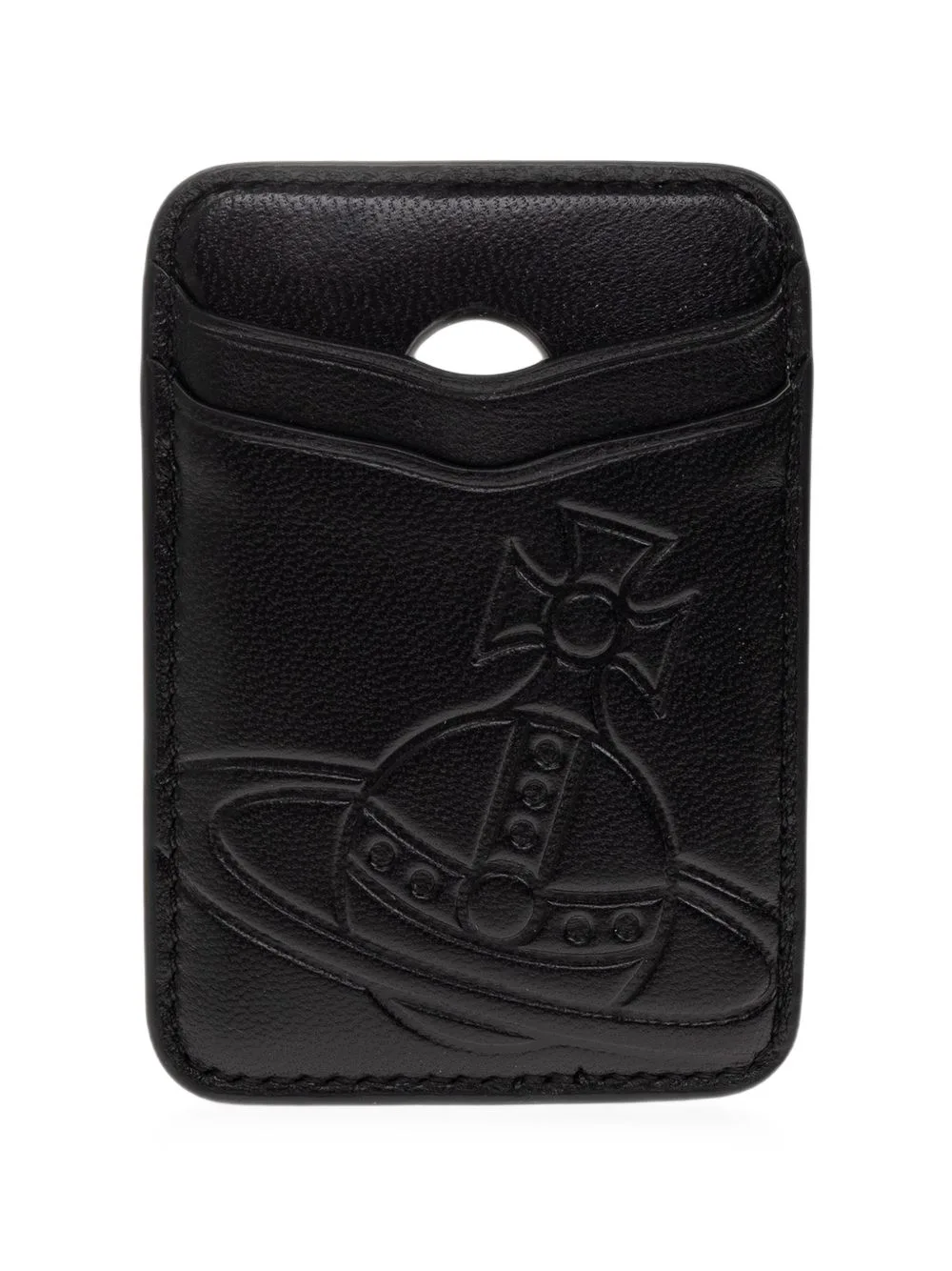 Orb-Embossed MagSafe Card Holder by Vivienne Westwood