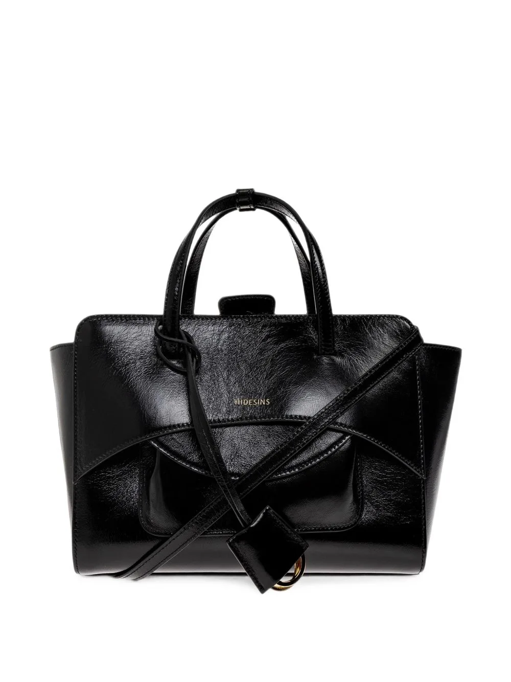 Medium Flap Leather Tote Bag