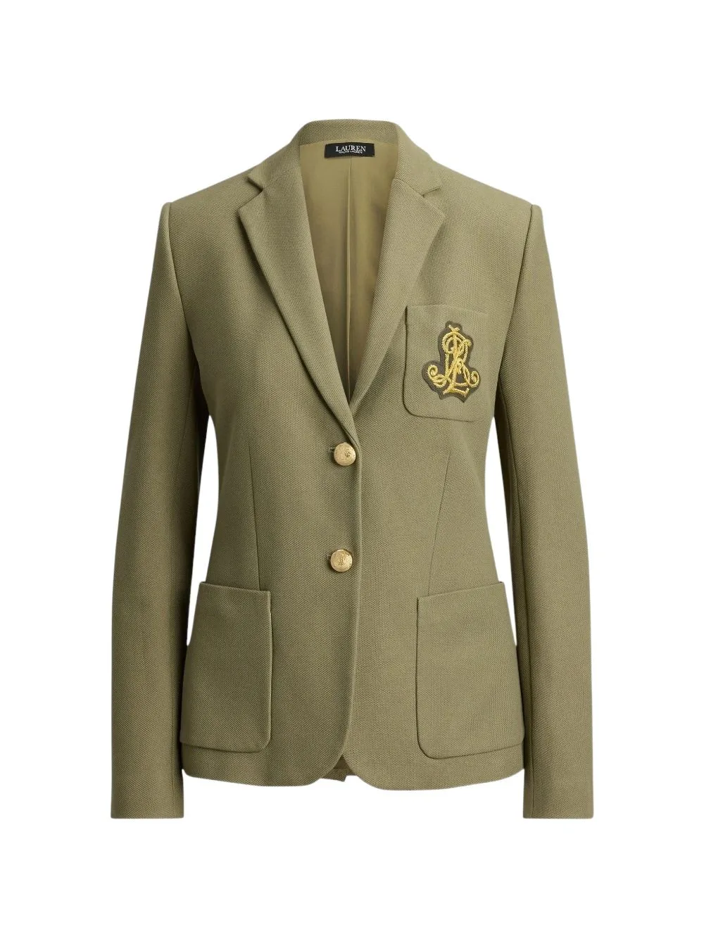 Logo-Patch Jacquard Blazer by Lauren Ralph Lauren