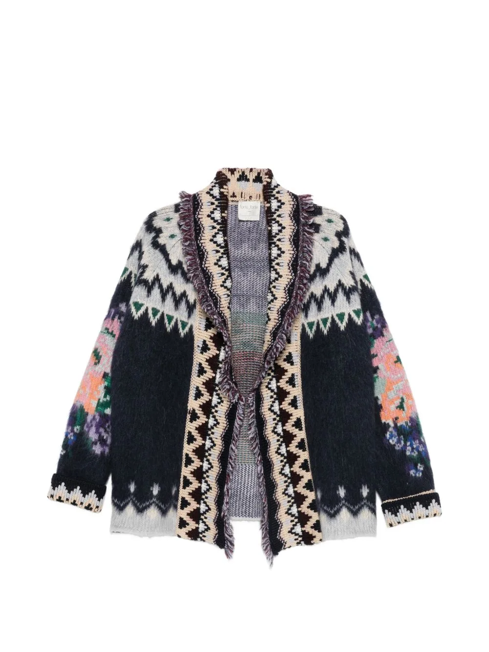 Geometric-Pattern Cardigan by Forte Forte