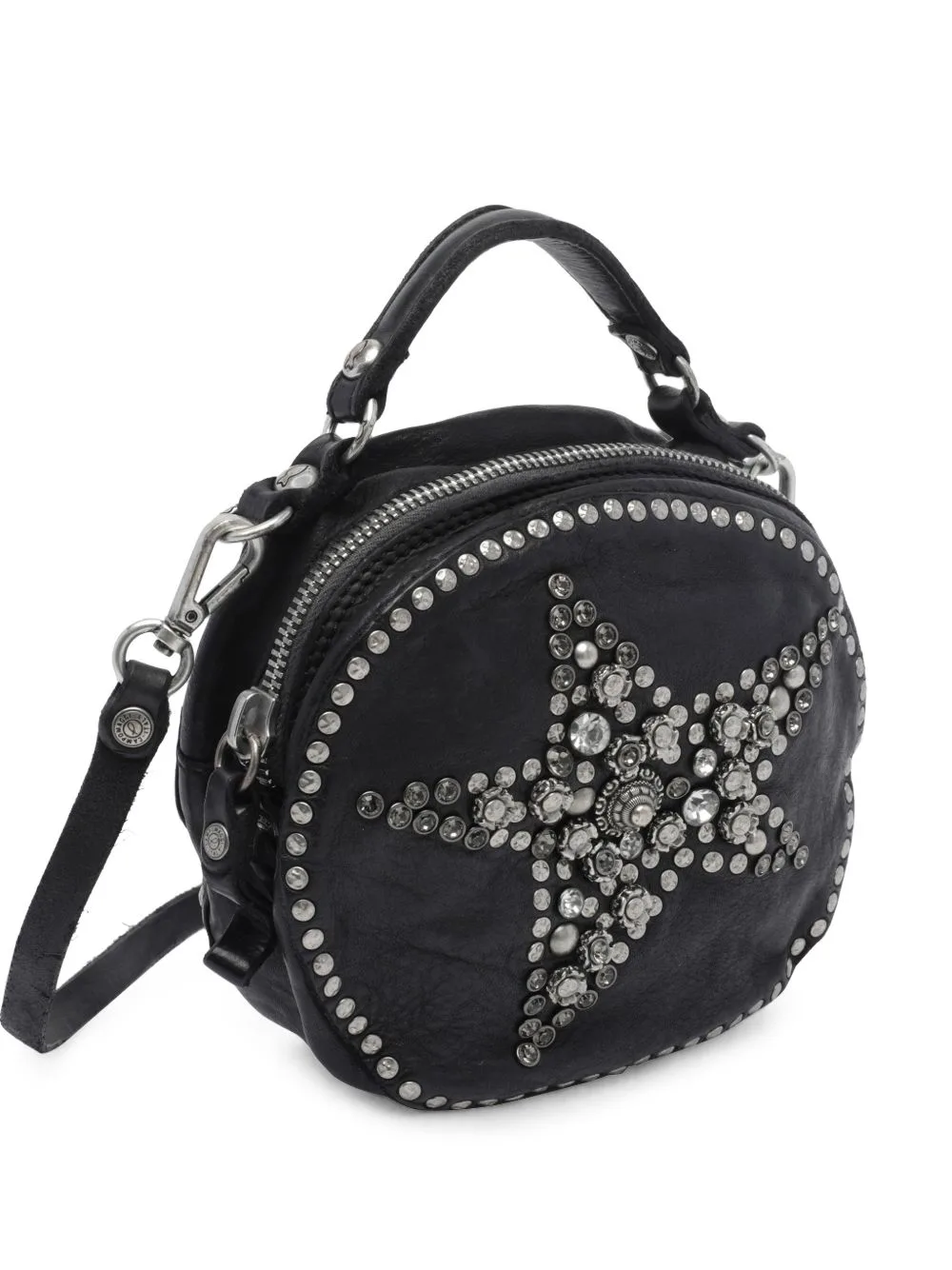 Star-Embellished Studded Shoulder Bag by Campomaggi