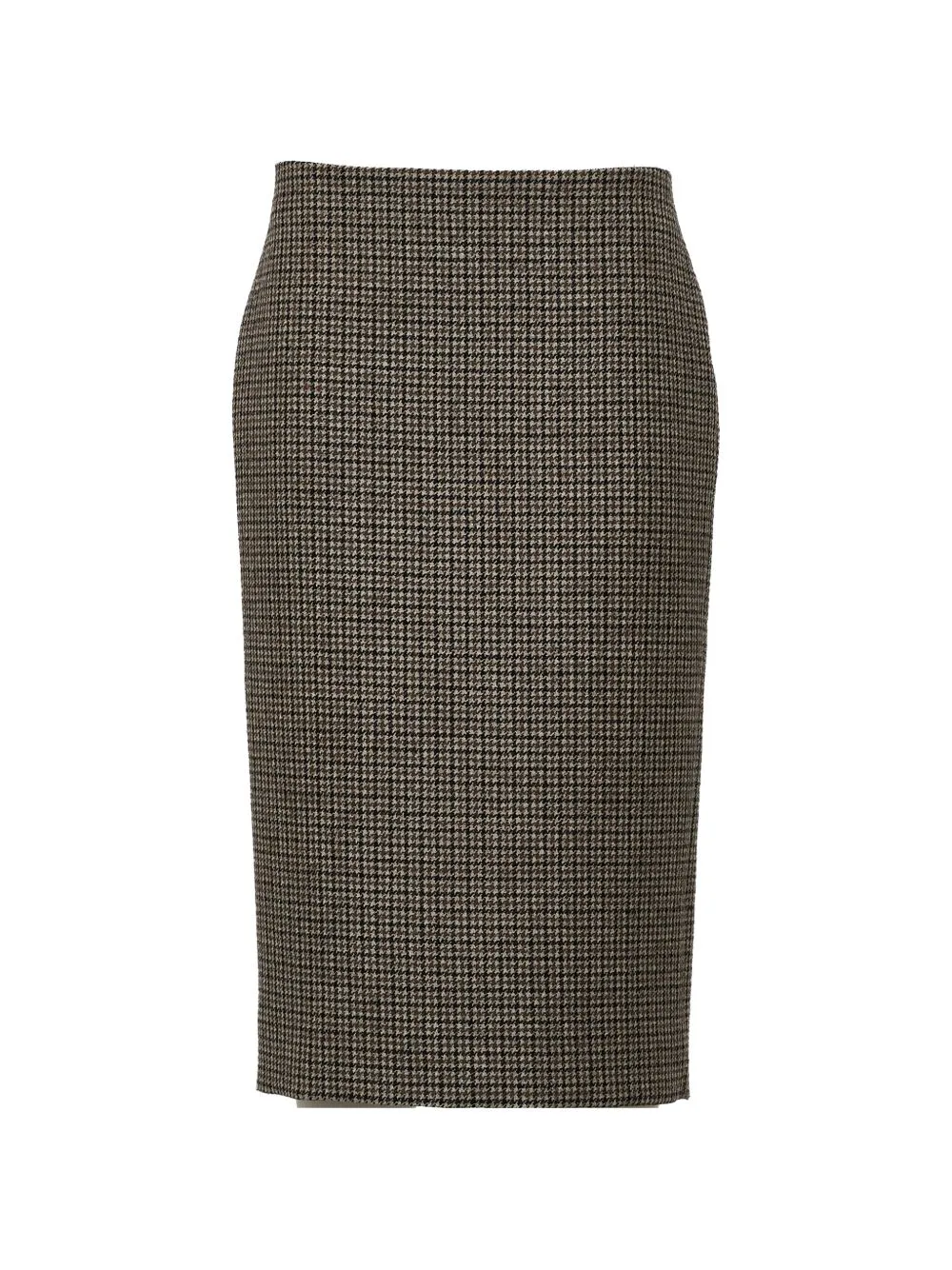 Houndstooth-Pattern Pencil Midi Skirt by P.A.R.O.S.H.