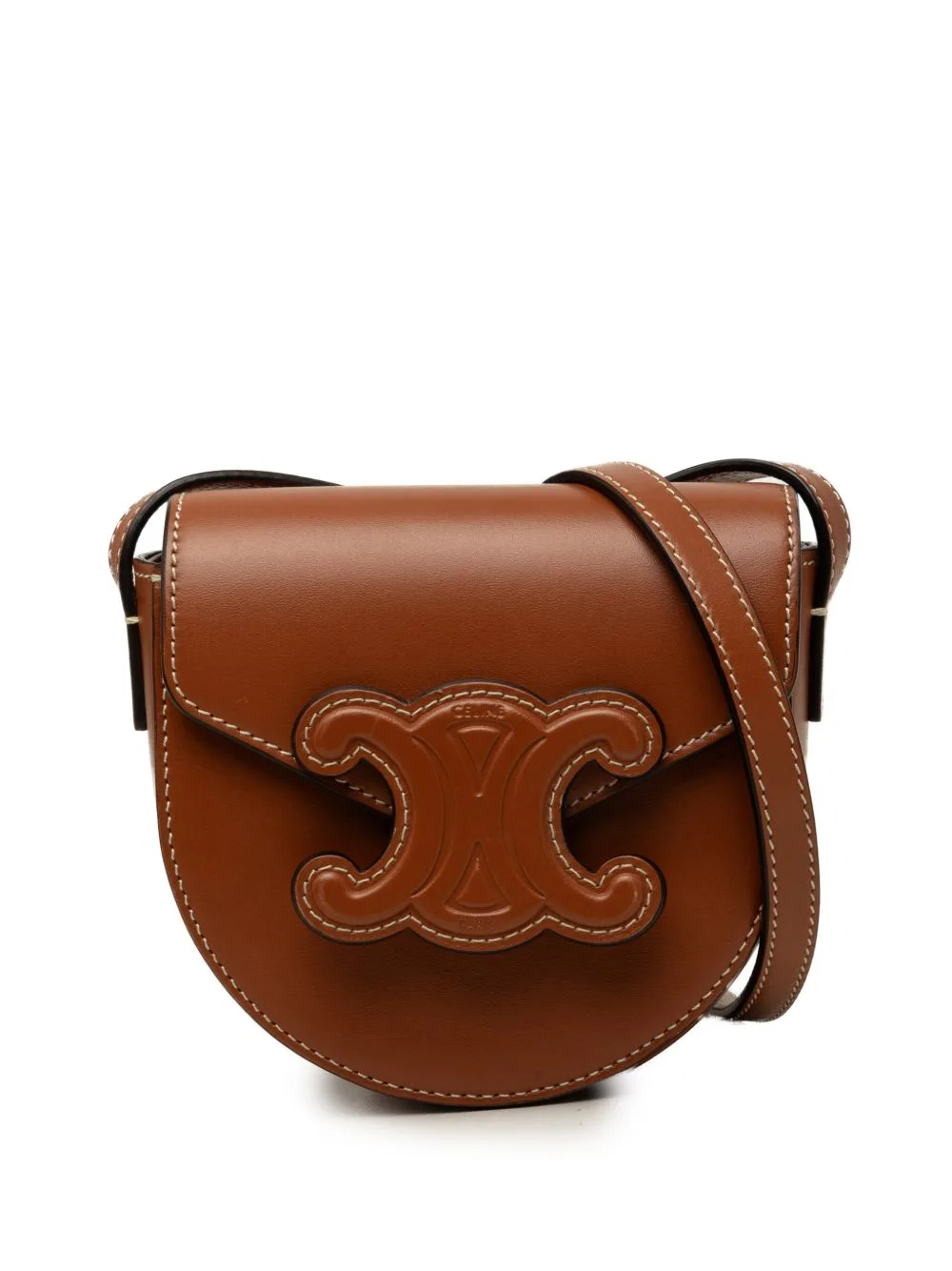2022 Mini Calfskin Cuir Triomphe Besace Crossbody Bag