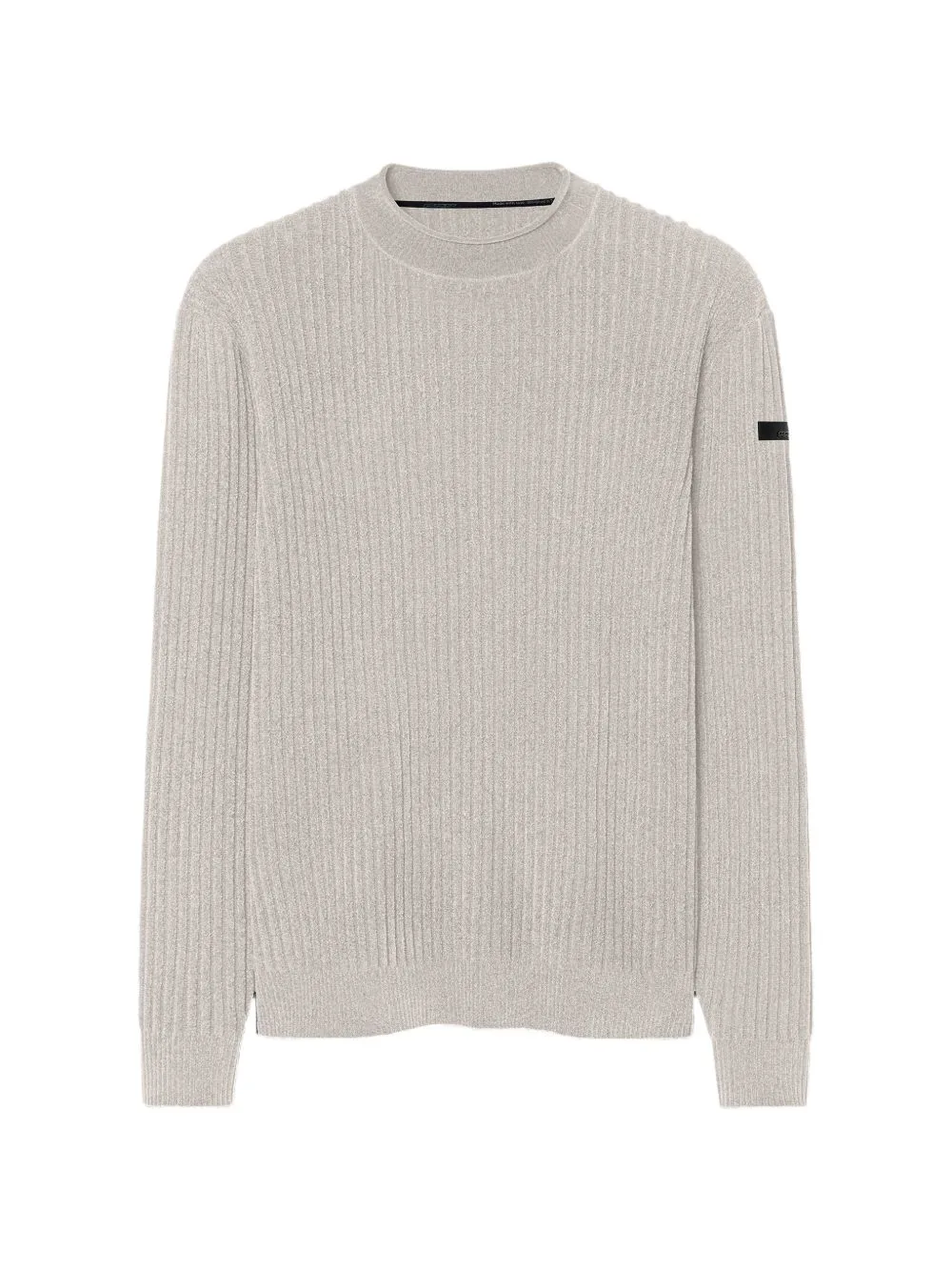 Ribbed-Knit Crew-Neck Sweater