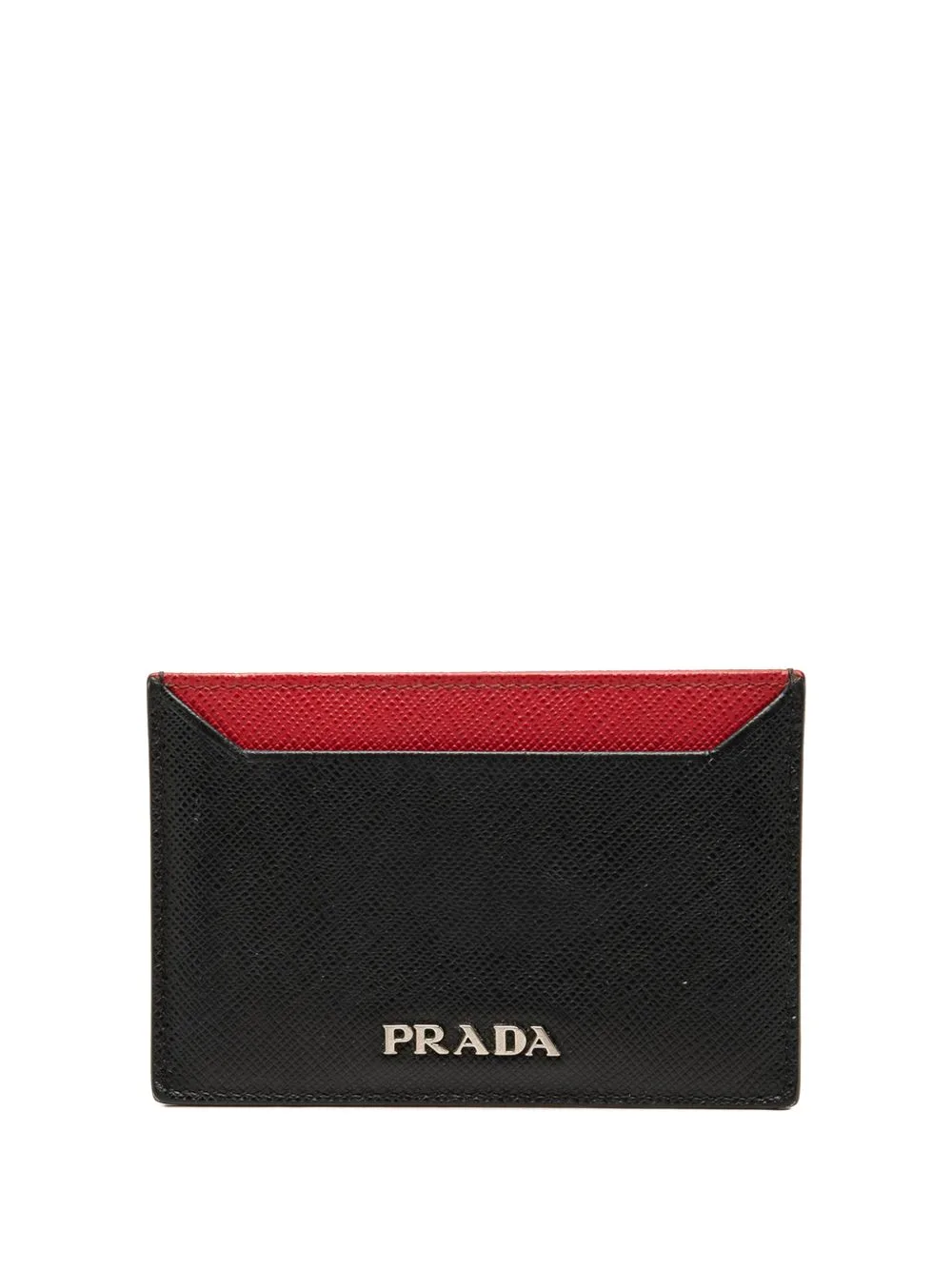 2013-2026 Bicolor Saffiano Card Holder by Prada Pre-Owned