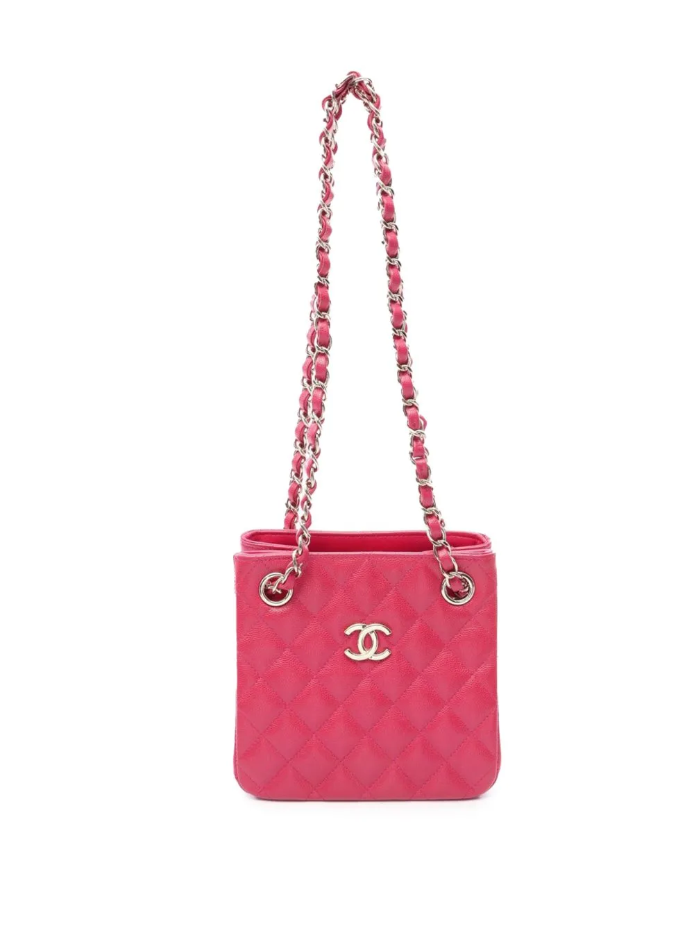 2021-2026 Mini Quilted Caviar Bucket Bag by CHANEL Pre-Owned