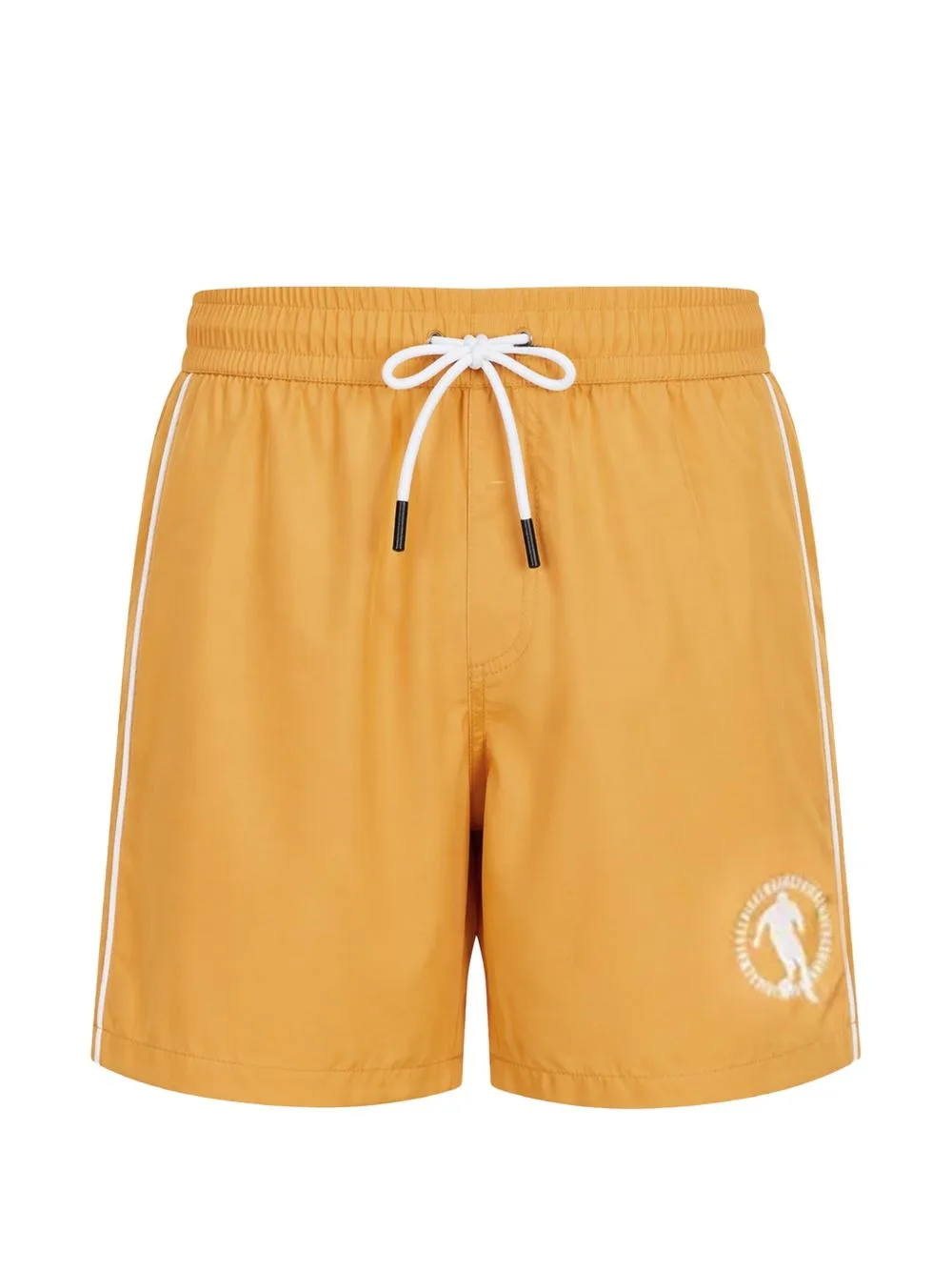 Side-Stripe Logo-Print Swim Shorts by Bikkembergs
