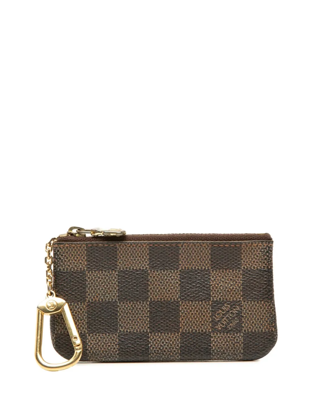 2006 Damier Ebene Key Pouch Coin Pouch by Louis Vuitton Pre-Owned