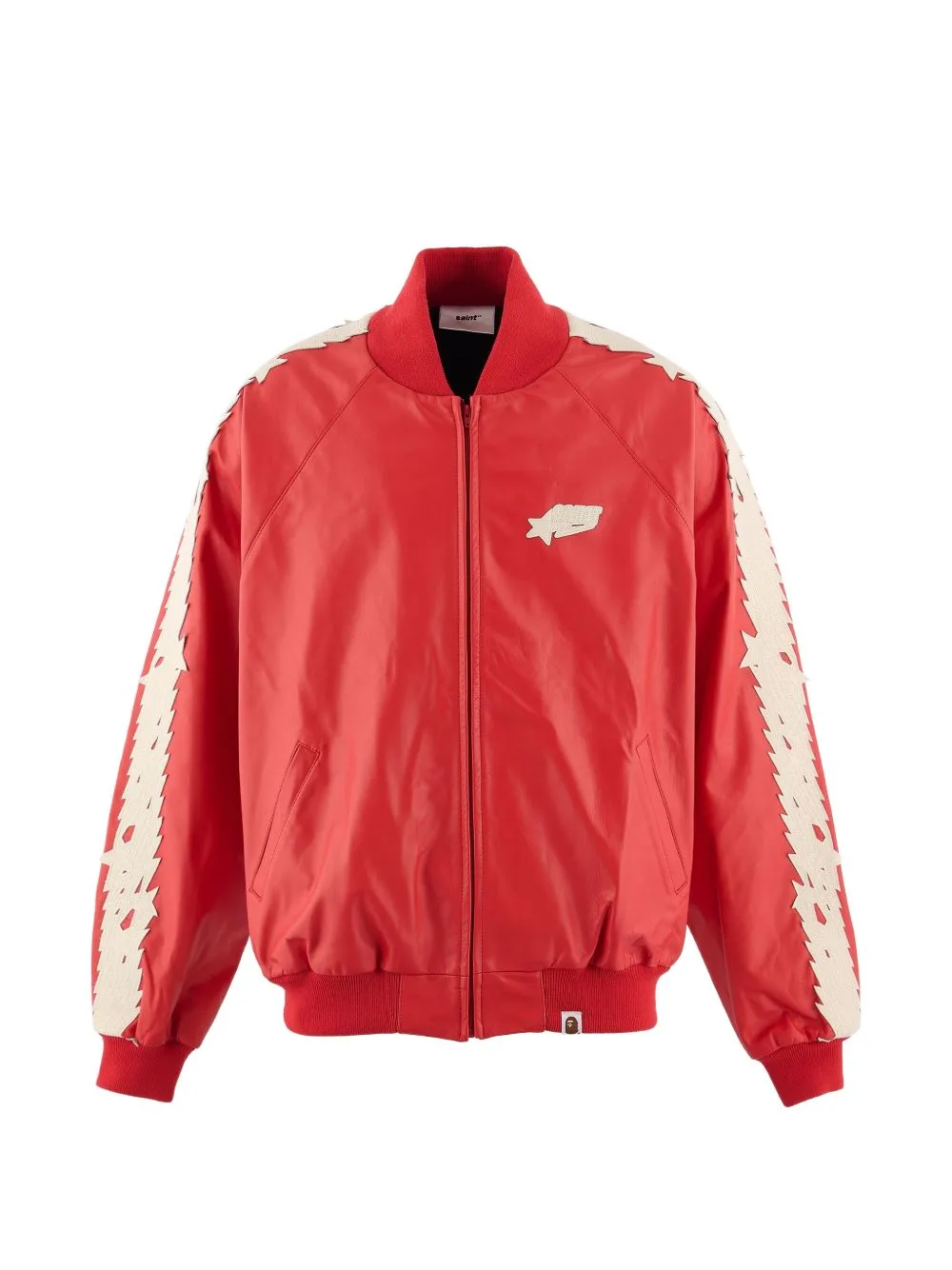 SAINT Mxxxxxx x BAPE Logo-Patch Bomber Jacket by SAINT MXXXXXX