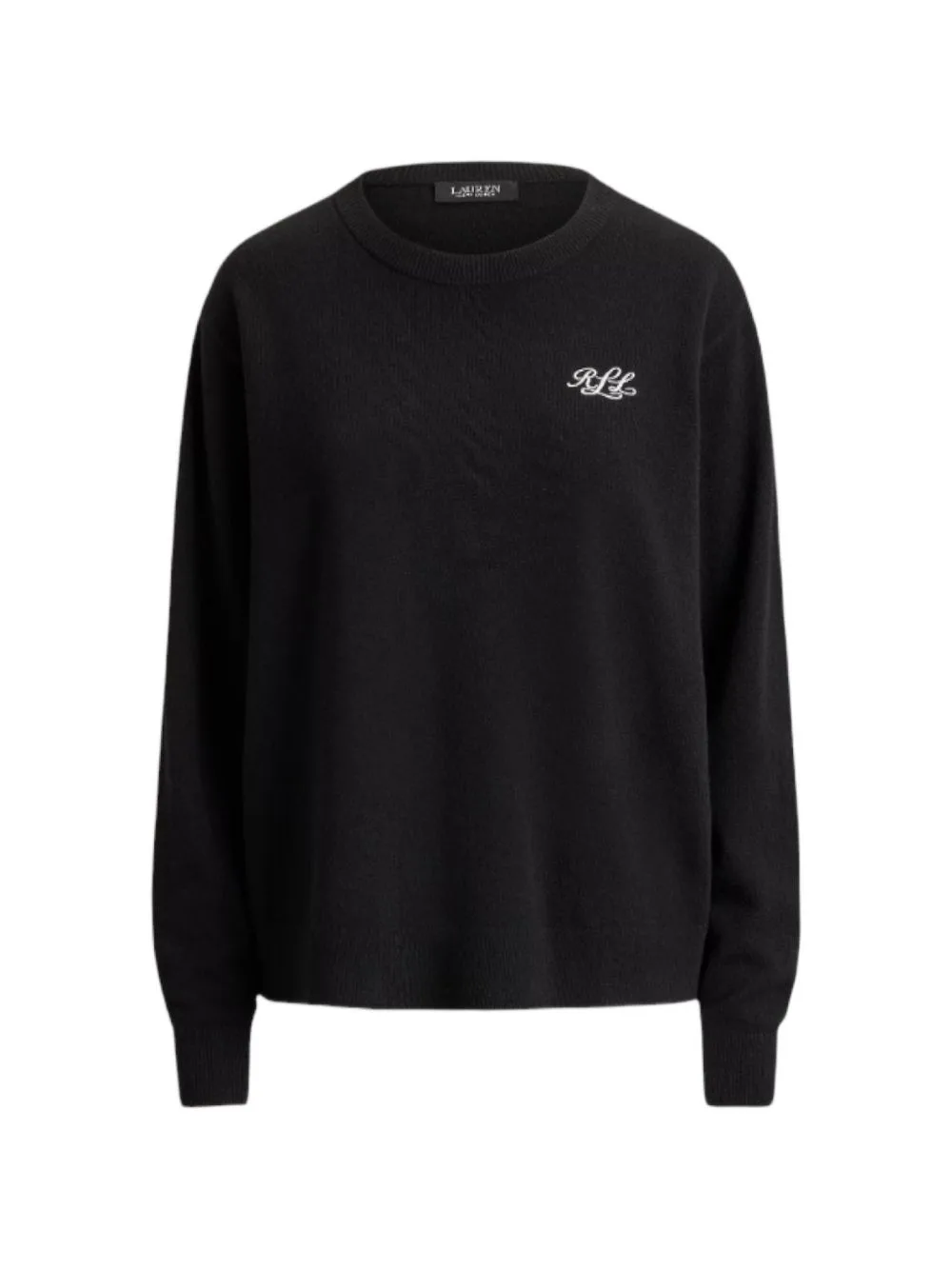 Embroidered-Logo Cashmere Sweater by Lauren Ralph Lauren