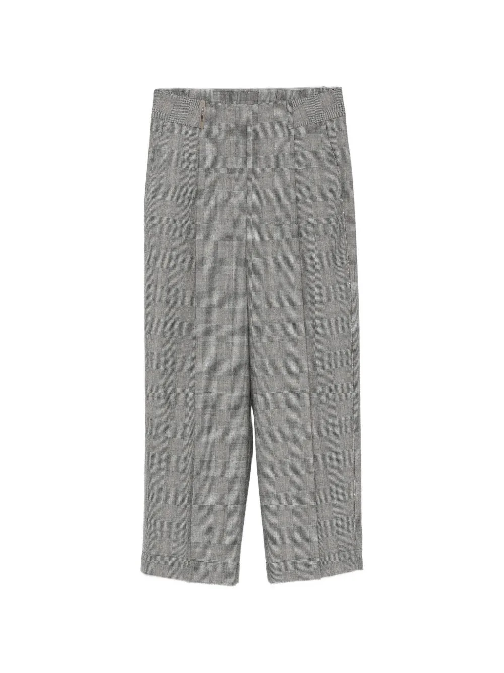 Prince of Wales Check Tailored Trousers