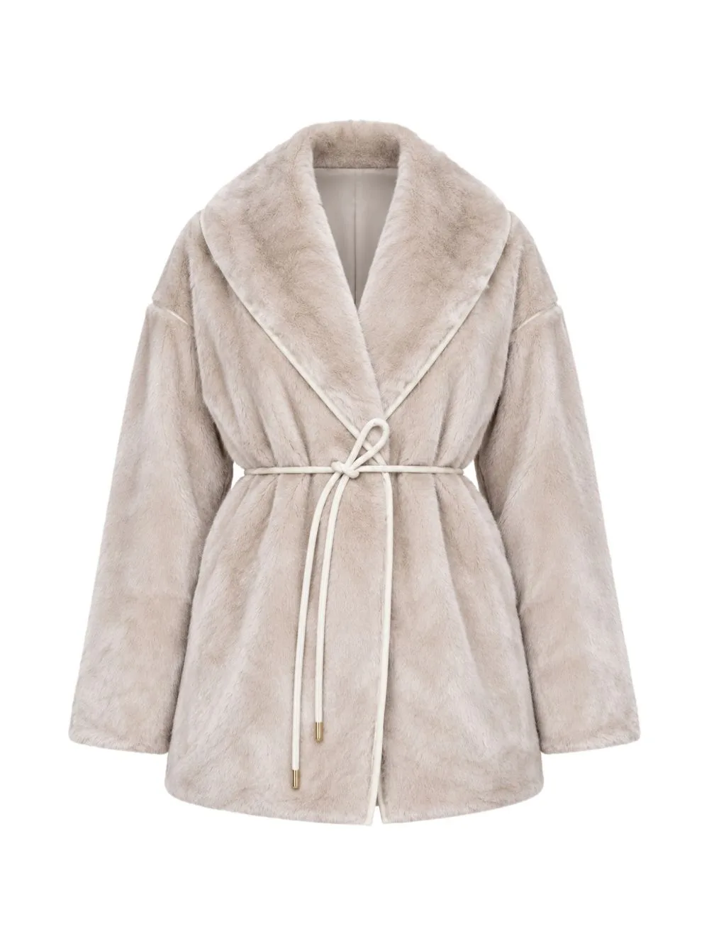Fur Belted Jacket by kaos