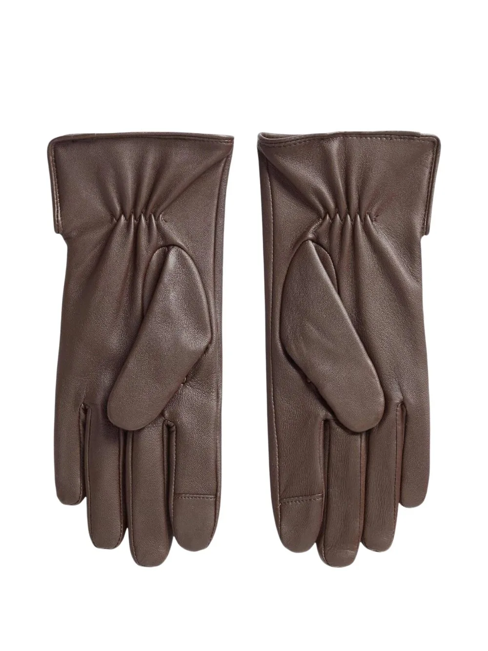 Button-Detail Leather Gloves by Lauren Ralph Lauren