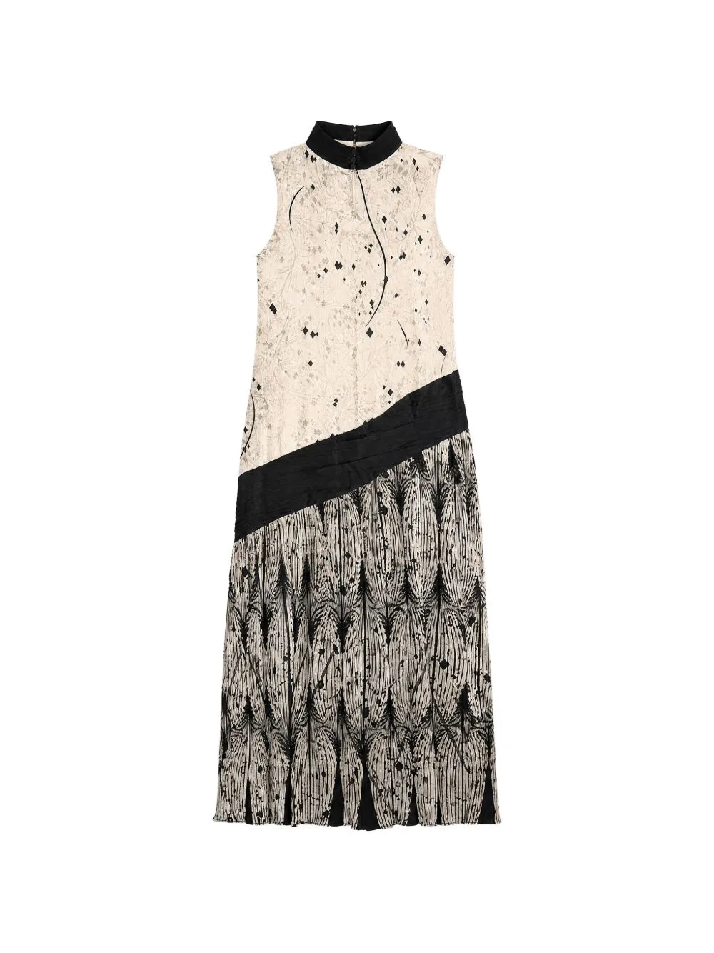 Floral-Print Sleeveless Maxi Dress by YANGKEHAN