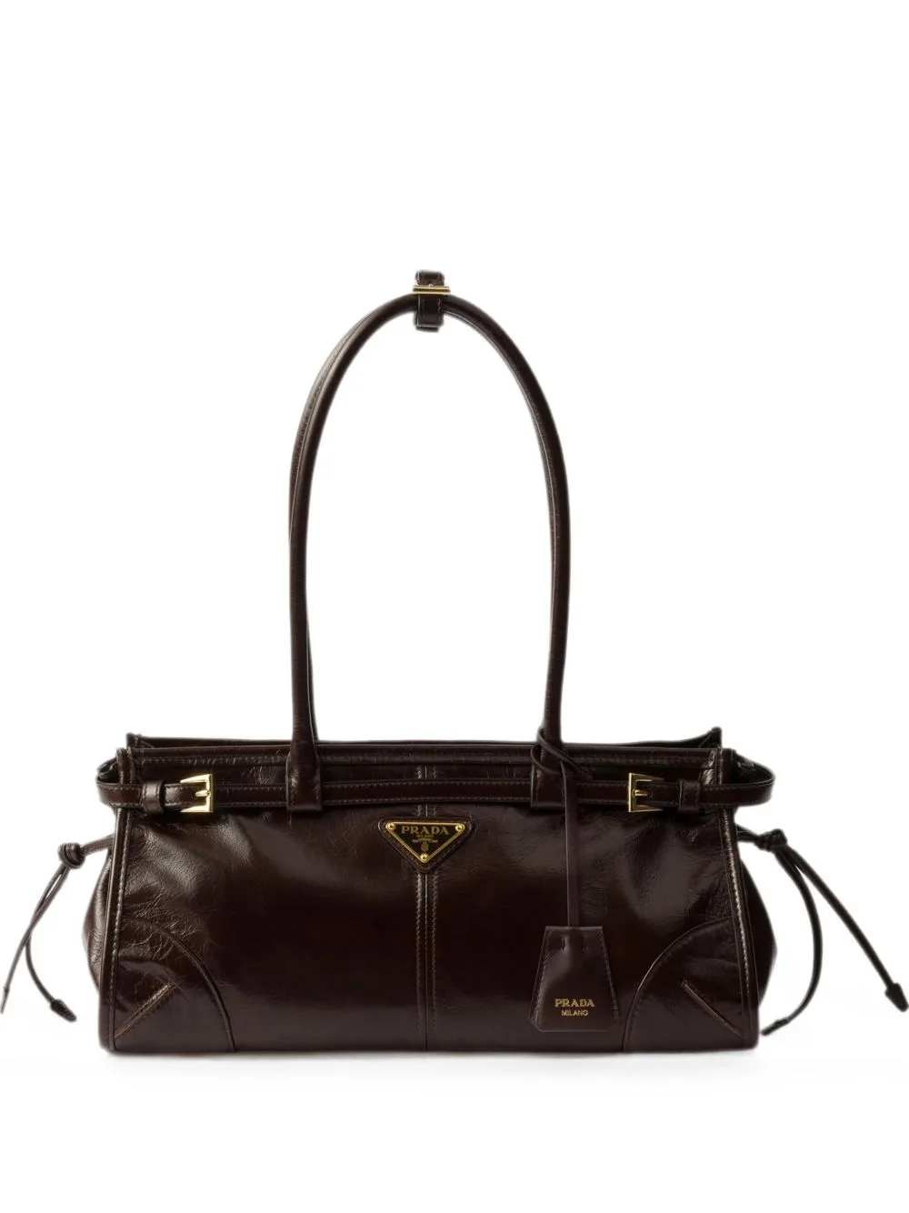 Bonnie Medium Leather Handbag by Prada