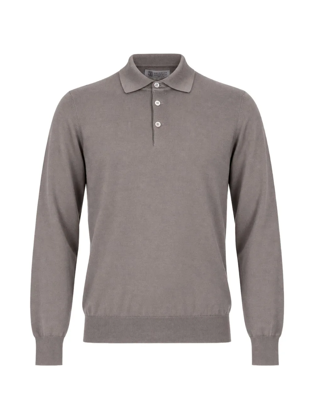 Long-Sleeve Polo Shirt by Brunello Cucinelli