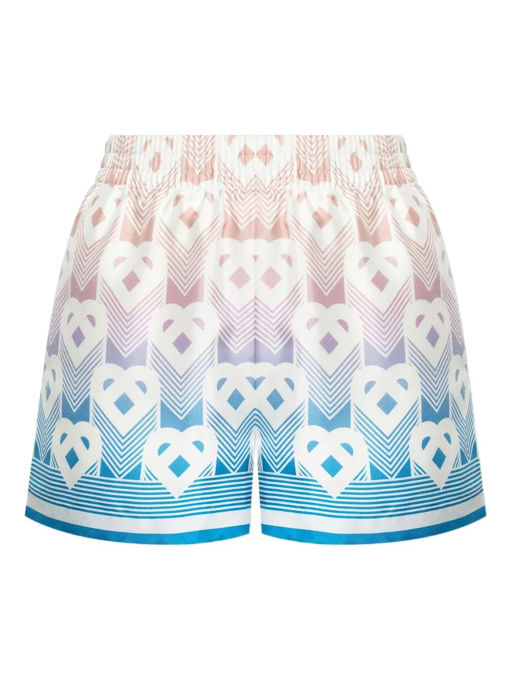 Monogram-Print Silk Shorts by Casablanca