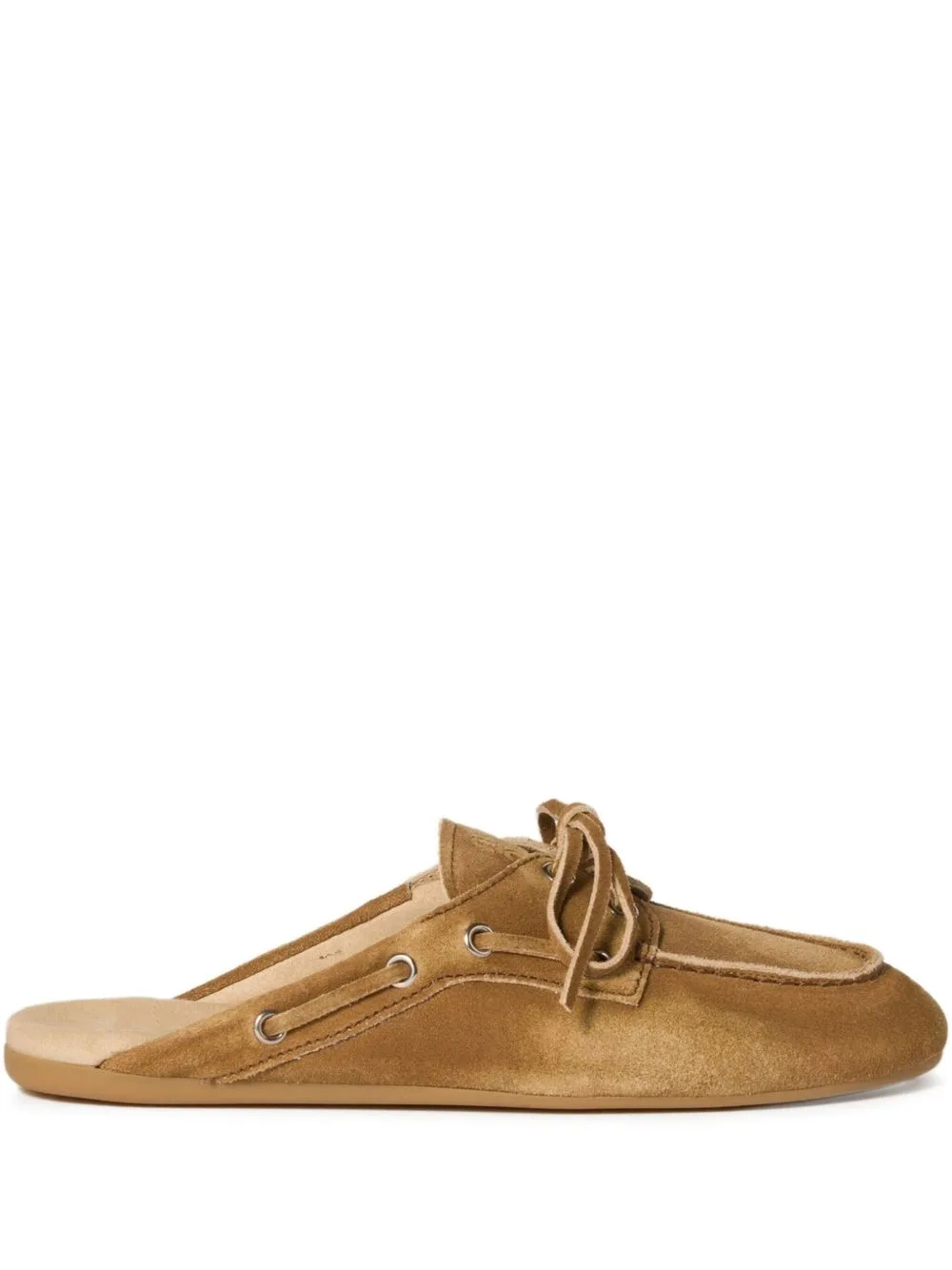 Faded Suede Mules by Miu Miu