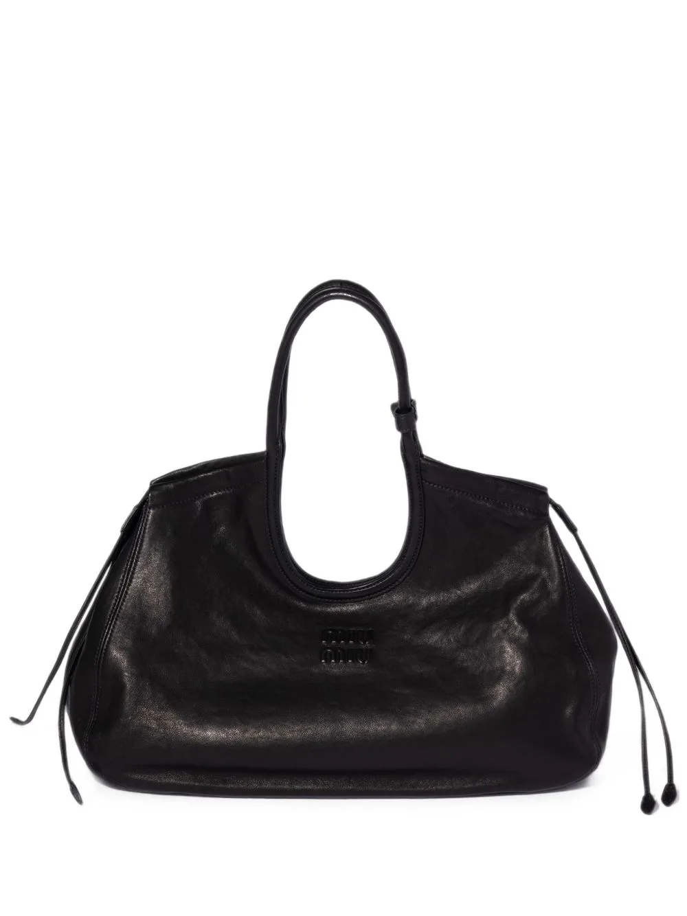 Ivy Nappa-Leather Shopping Bag by Miu Miu