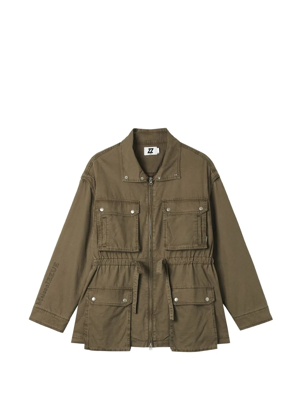 Drawstring-Waist Utility Jacket by izzue