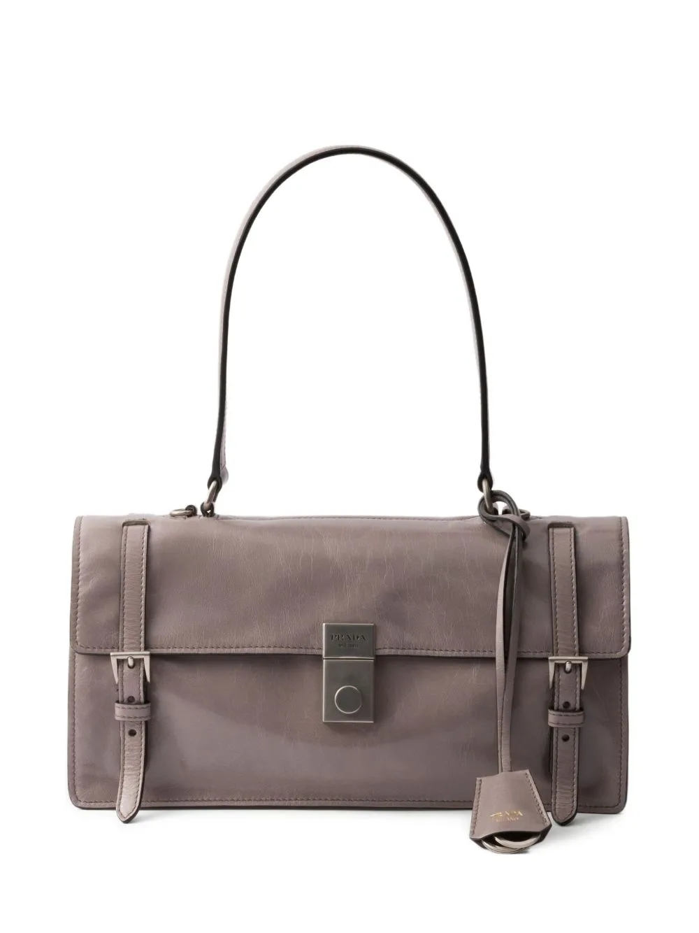 Medium Leather Shoulder Bag by Prada