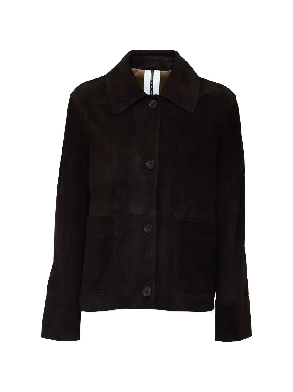 Suede Button-Down Jacket by Sword