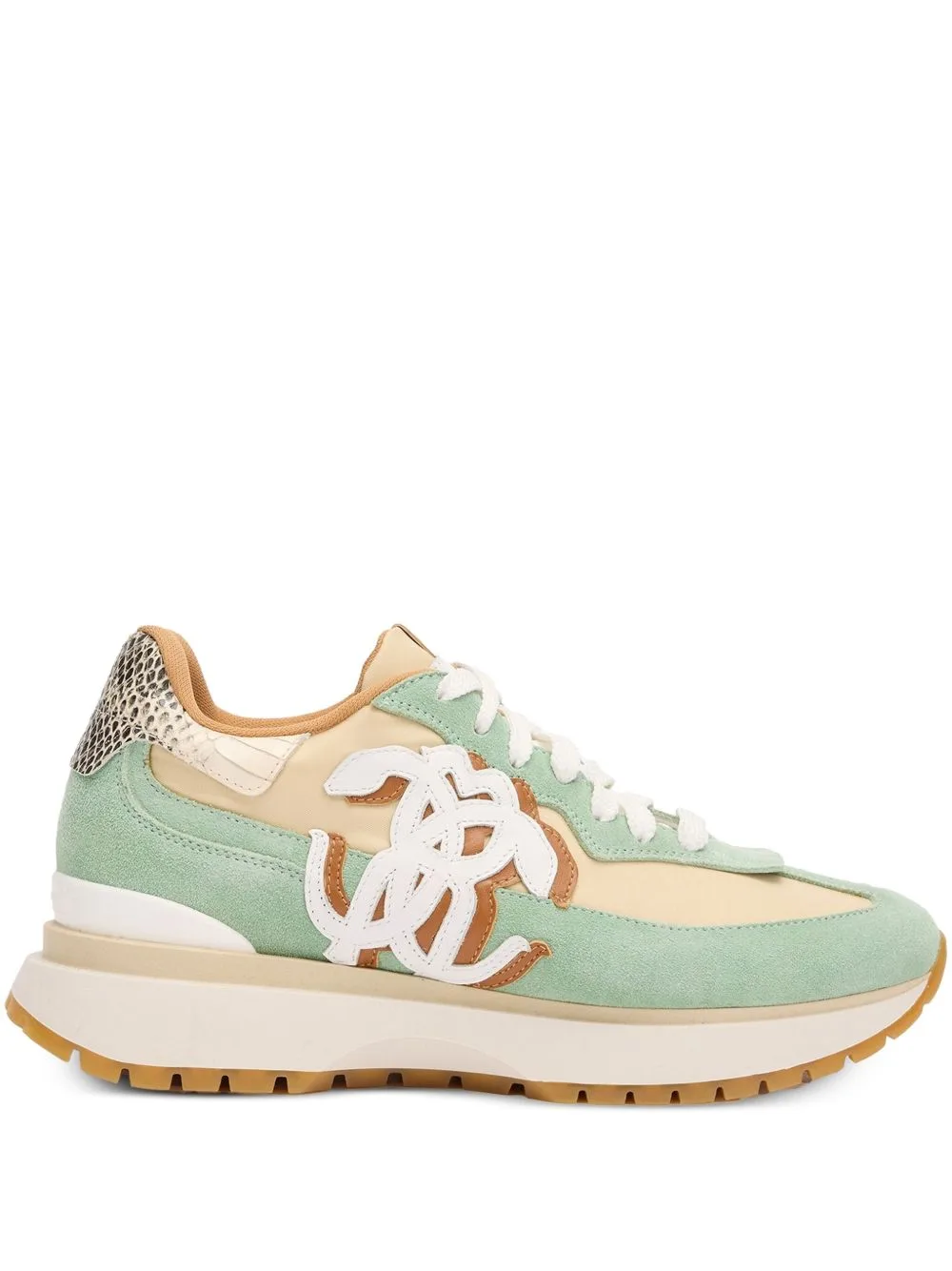 Leather-Panelled Sneakers by Roberto Cavalli