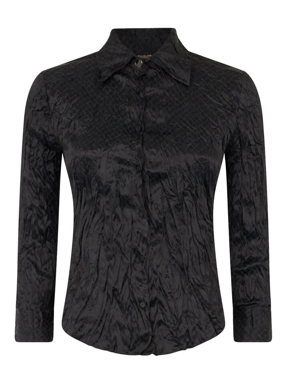 Crinkled-Effect Shirt by Roberto Cavalli