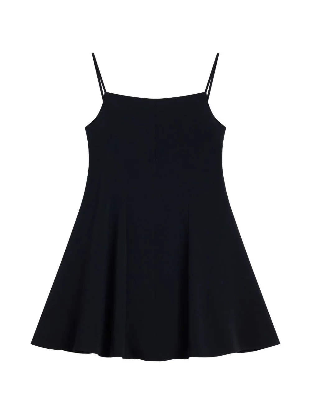 Sliced Mini Dress in Crepe Cady
