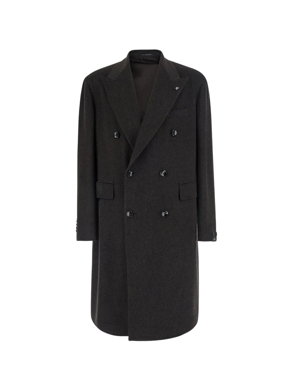 Double-Breasted Peaked-Lapels Coat by Tagliatore