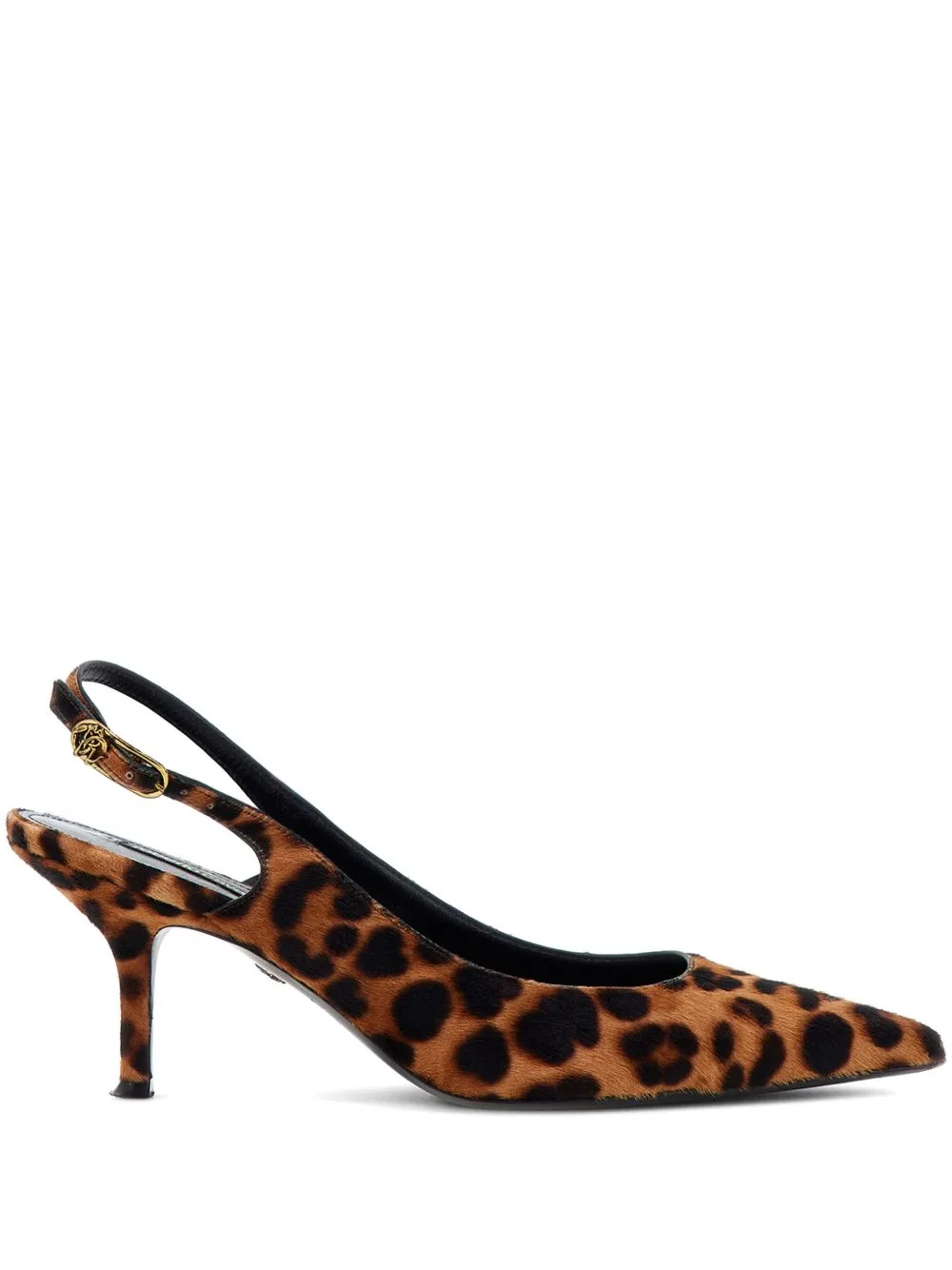 Leopard-Print Slingback Pumps