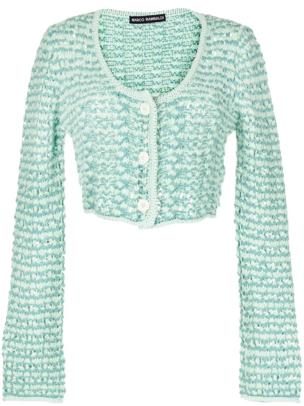 Chunky-Knit Button-Down Cardigan by Marco Rambaldi