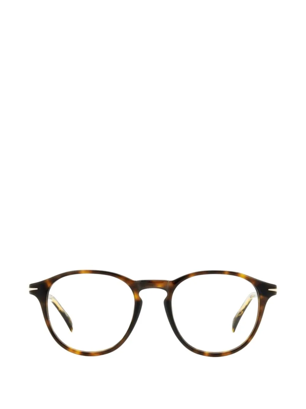 Tortoiseshell-Effect Round-Frame Glasses by Eyewear by David Beckham