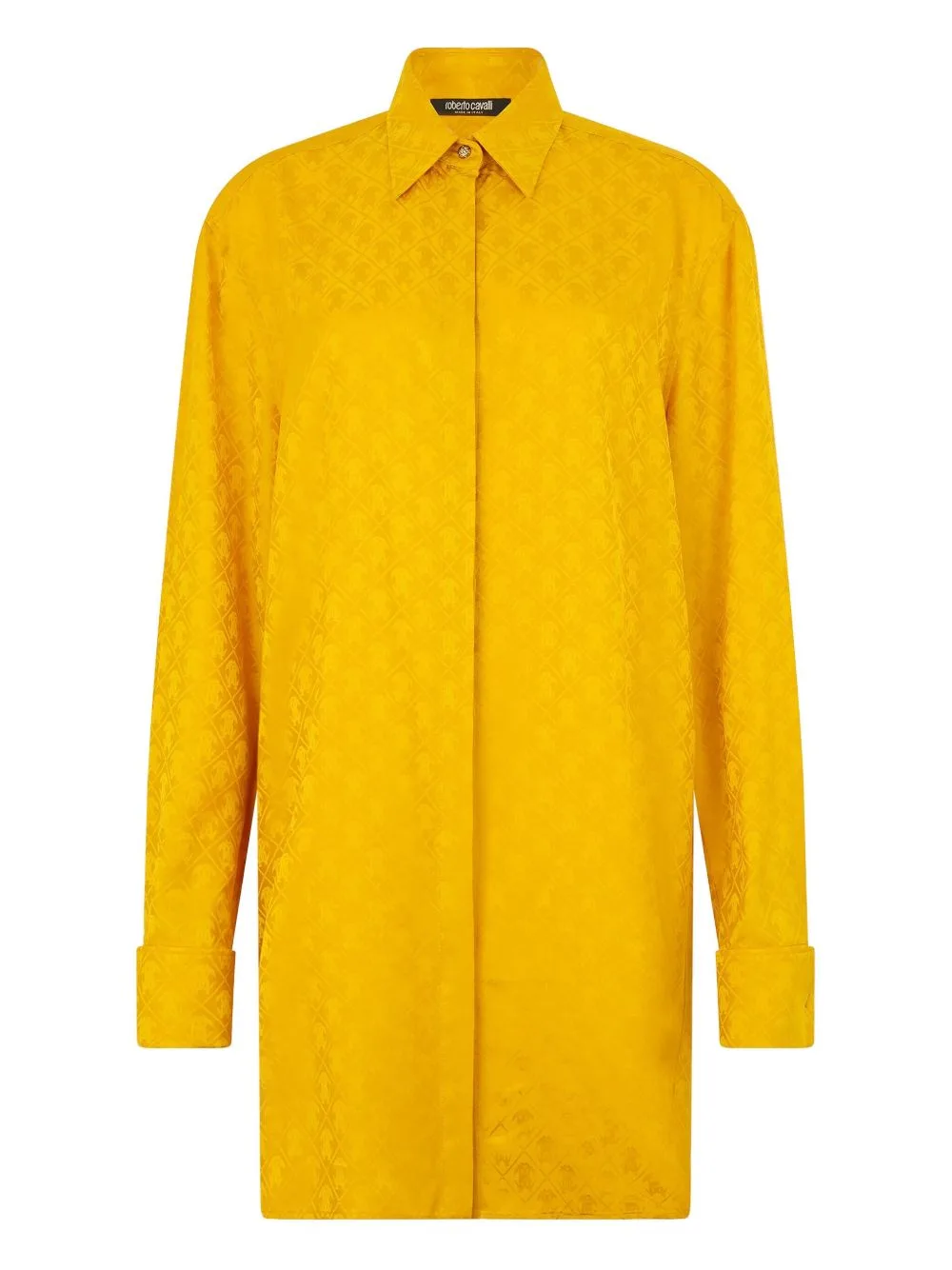 Monogram Snake-Embossed Shirt by Roberto Cavalli