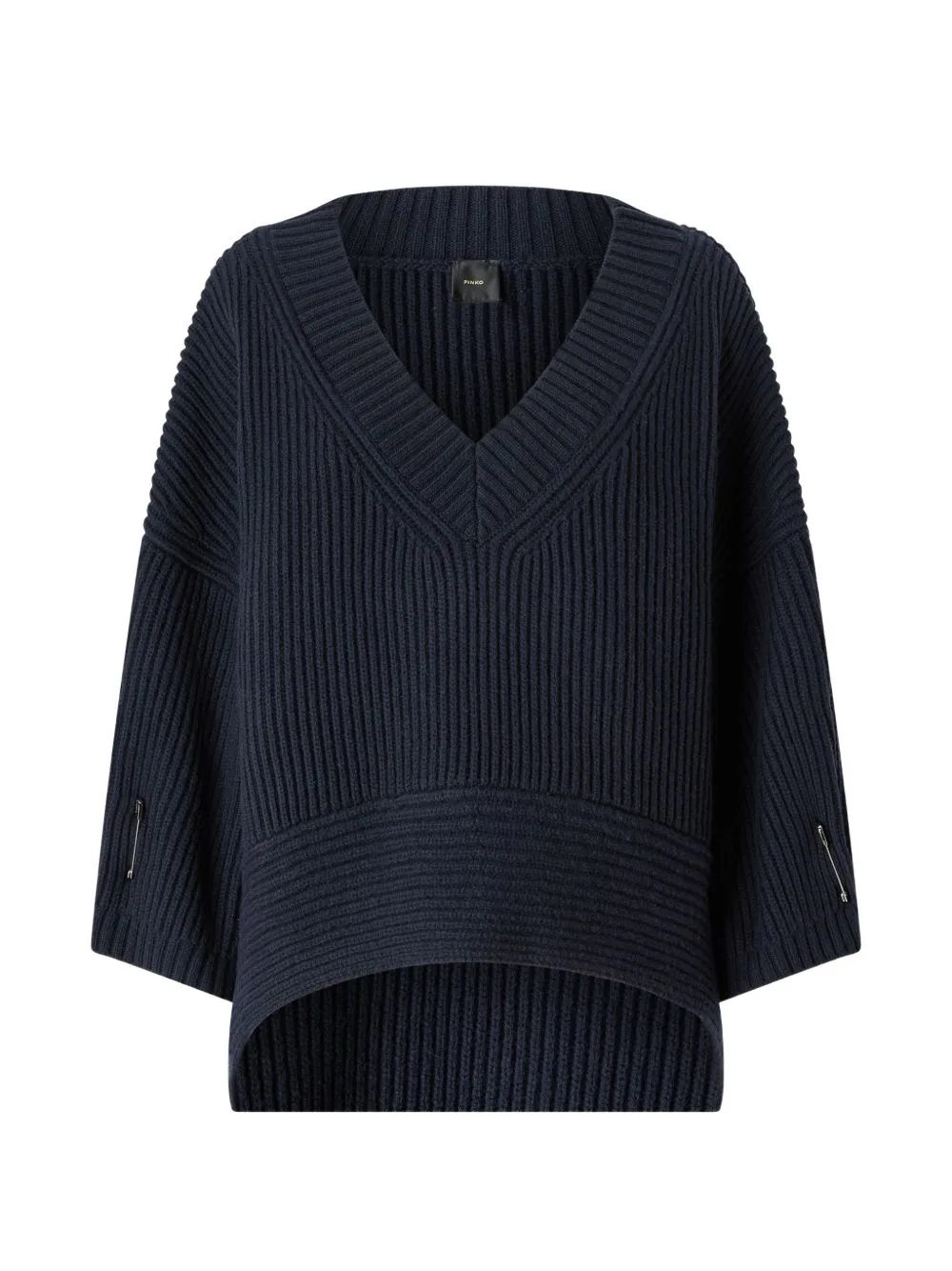 Ribbed V-Neck Sweater by PINKO