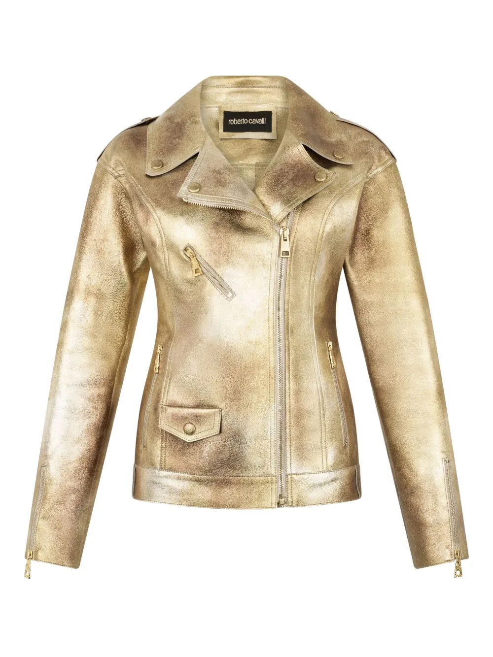 Leather Biker Jacket by Roberto Cavalli