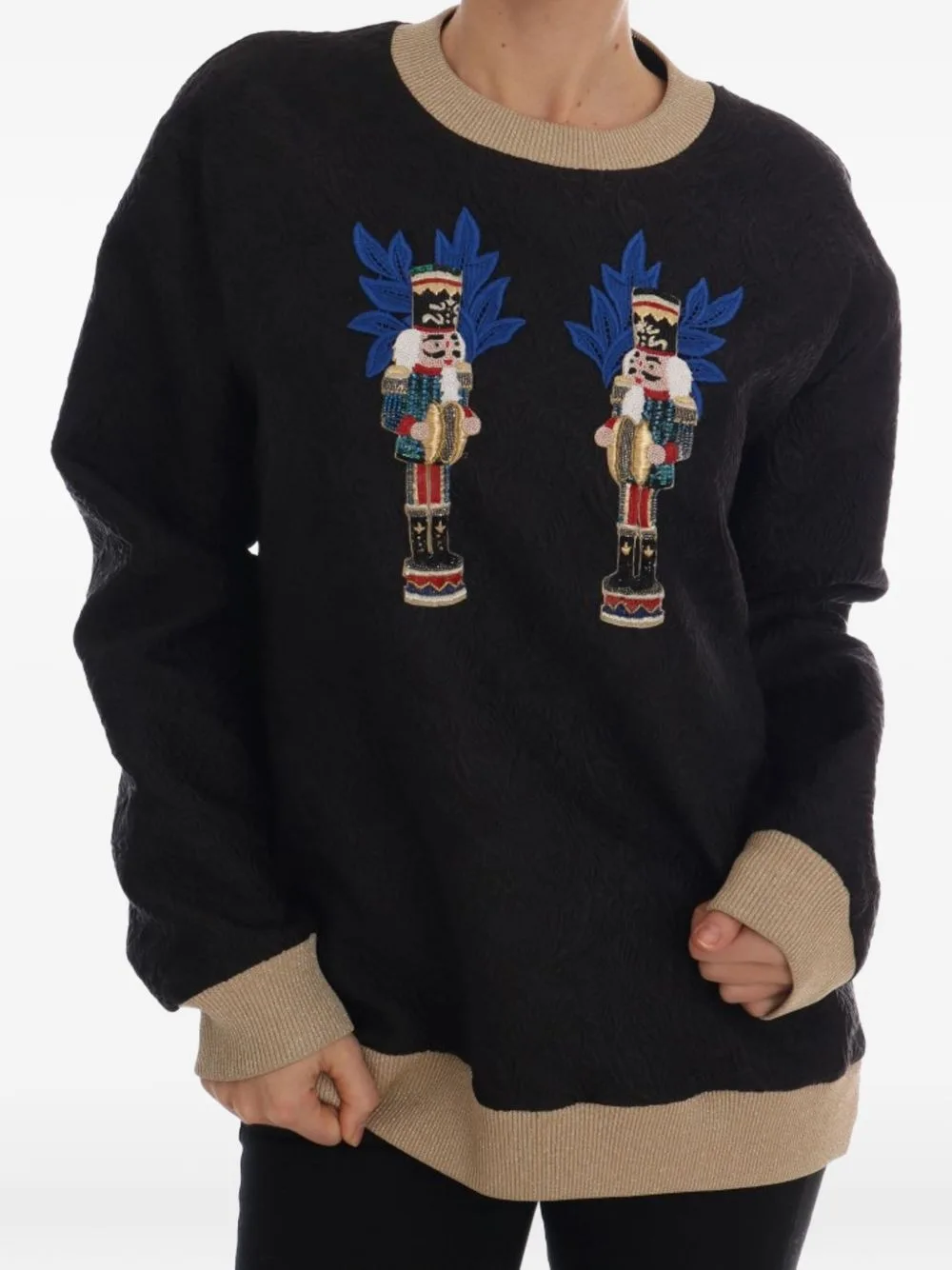 Nutcracker-Patch Sweater by Dolce & Gabbana