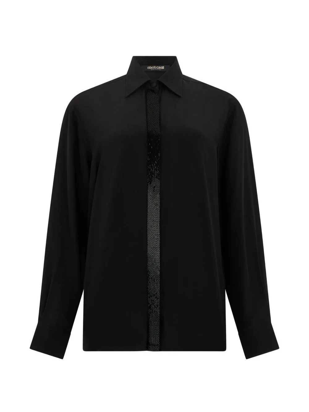 Embellished-Stripe Shirt by Roberto Cavalli