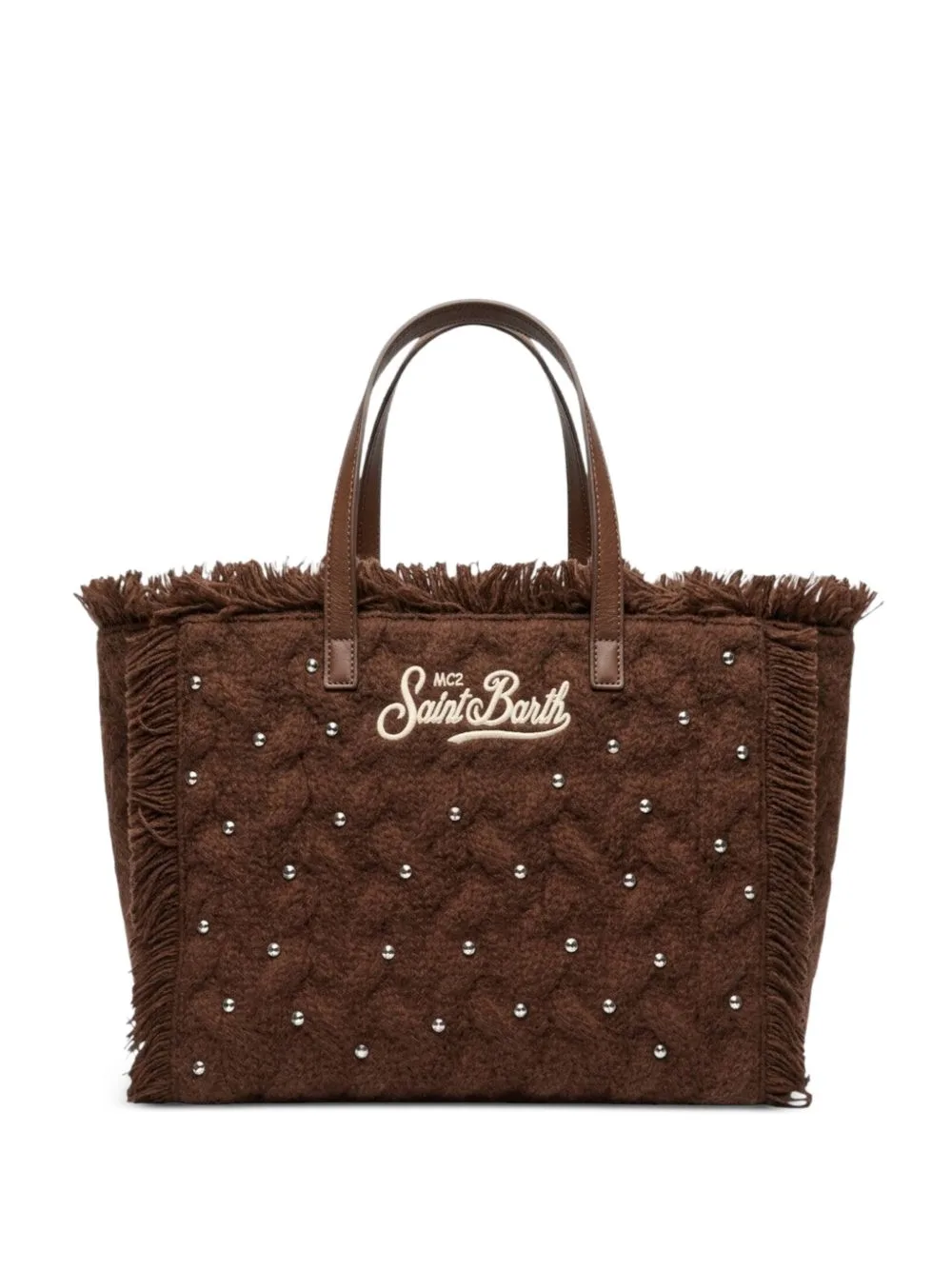 Colette Studded Fringed Tote Bag by MC2 Saint Barth